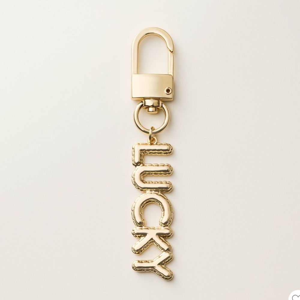 Kate Spade x Target Gold Lucky Bag Charm Keychain